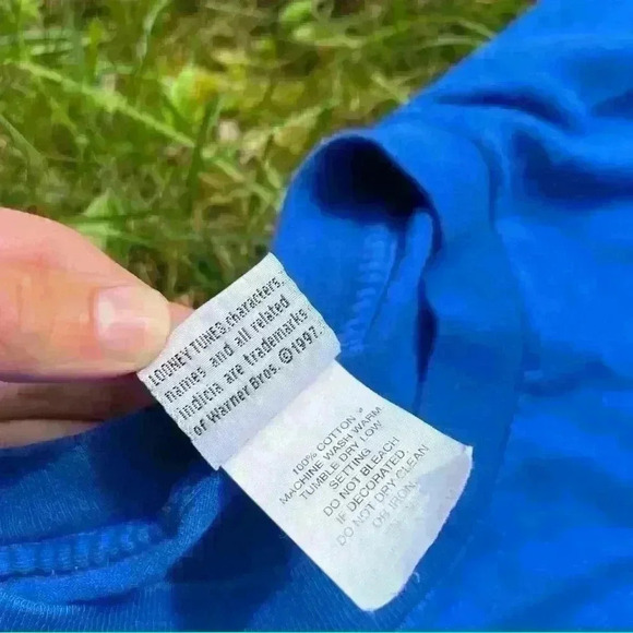 1997 Looney Tunes Women’s T-Shirt Taz The Tasmanian Devil “No Way” USA Made - Picture 5 of 6